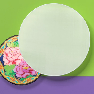 Tablou  fereastră din mătase, rotundă - 30 cm