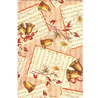 hârtie  de decoupage Tassotti - partituri cu clopote