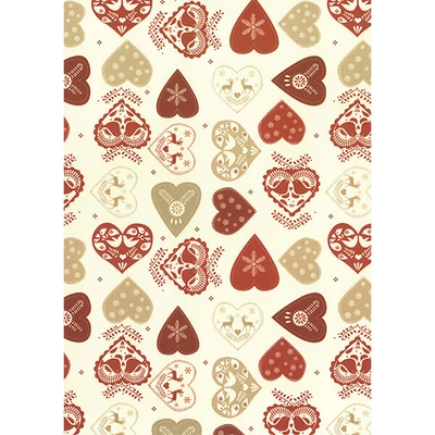 Hârtie de decoupage Tassotti - inimioare
