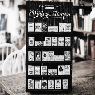 Ștampilă , Woodies, Vintage, 4x6 cm - Stele de invitatie