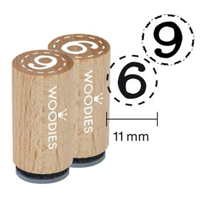 Ștampilă , Woodies, 1,3 cm - 6, 9