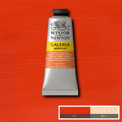 Winsor&amp;Newton Galeria vopsea acrilică, 60 ml - 090, cadmium orange hue