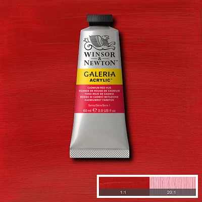 Winsor&amp;Newton Galeria vopsea acrilică, 60 ml - 095, cadmium red hue