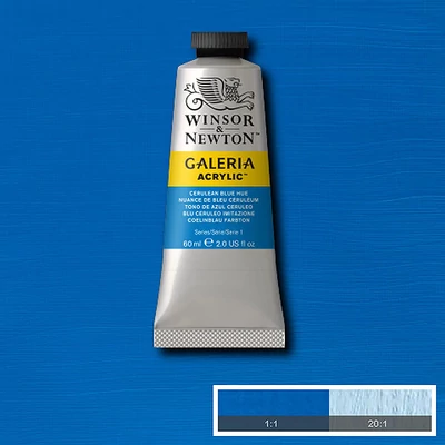 Winsor&amp;Newton Galeria vopsea acrilică, 60 ml - 138, cerulean blue hue