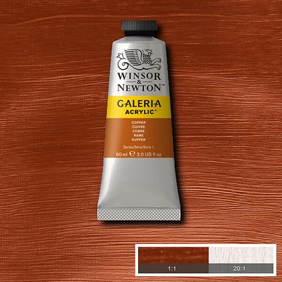 Winsor&amp;Newton Galeria vopsea acrilică, 60 ml - 214, copper
