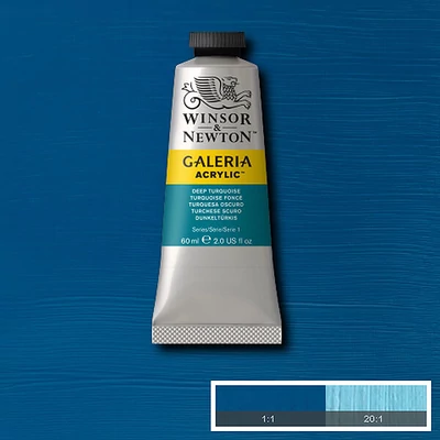 Winsor&amp;Newton Galeria vopsea acrilică, 60 ml - 232, deep turquoise