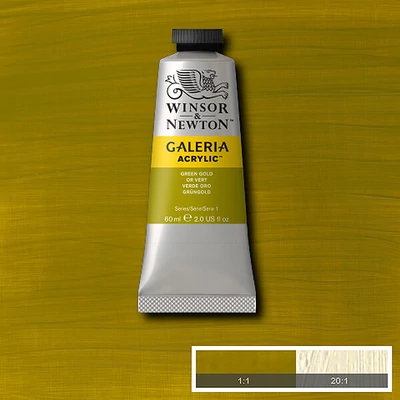 Winsor&amp;Newton Galeria vopsea acrilică, 60 ml - 294, green gold