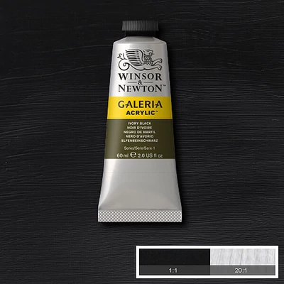 Winsor&Newton Galeria vopsea acrilică, 60 ml - 331, ivory black