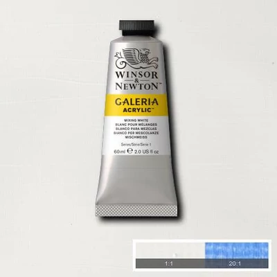 Winsor&amp;Newton Galeria vopsea acrilică, 60 ml - 415, mixing white