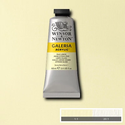 Winsor&amp;Newton Galeria vopsea acrilică, 60 ml - 434, pale lemon