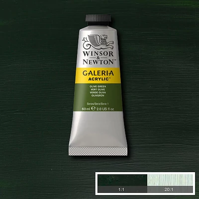 Winsor&amp;Newton Galeria vopsea acrilică, 60 ml - 447, olive green