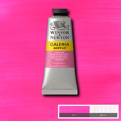 Winsor&amp;Newton Galeria vopsea acrilică, 60 ml - 448, opera rose