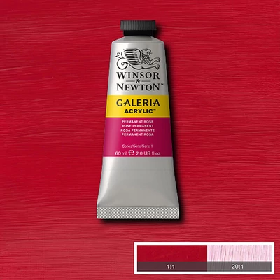 Winsor&amp;Newton Galeria vopsea acrilică, 60 ml - 502, permanent rose
