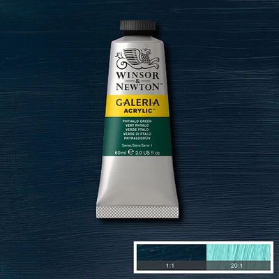Winsor&amp;Newton Galeria vopsea acrilică, 60 ml - 522, phthalo green
