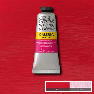 Winsor&amp;Newton Galeria vopsea acrilică, 60 ml - 533, process magenta