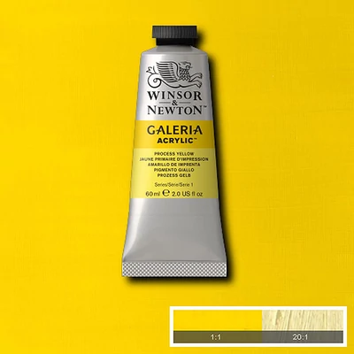 Winsor&amp;Newton Galeria vopsea acrilică, 60 ml - 537, process yellow