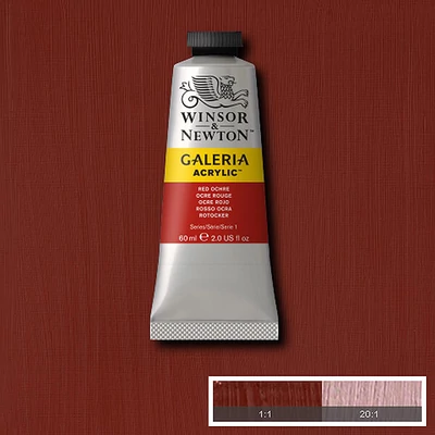 Winsor&amp;Newton Galeria vopsea acrilică, 60 ml - 564, red ochre