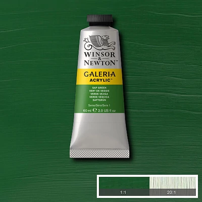 Winsor&amp;Newton Galeria vopsea acrilică, 60 ml - 599, sap green