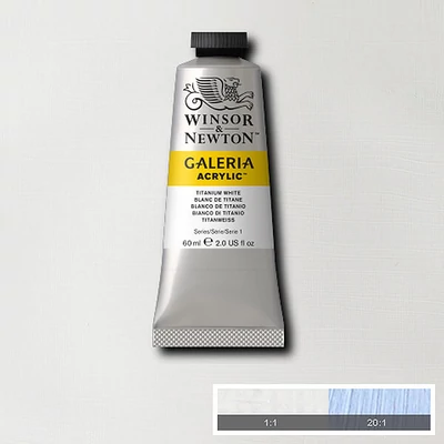 Winsor&amp;Newton Galeria vopsea acrilică, 60 ml - 644, titanium white
