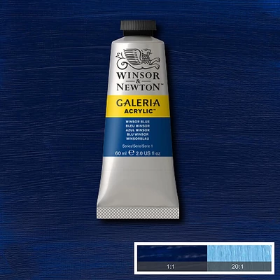 Winsor&amp;Newton Galeria vopsea acrilică, 60 ml - 706, winsor blue