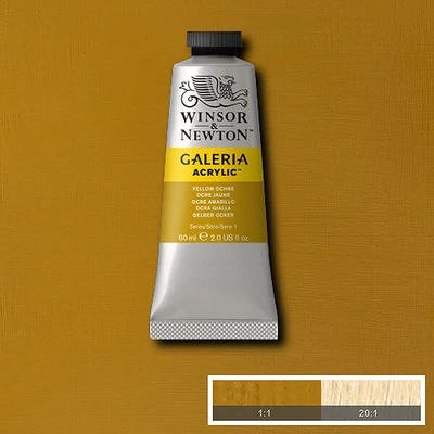 Winsor&amp;Newton Galeria vopsea acrilică, 60 ml - 744, yellow ochre