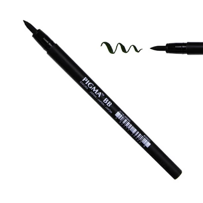 Sakura Pigma Brush Pen marker tip pensulă , BB - negru