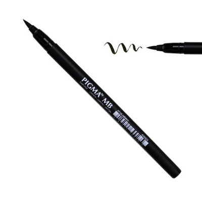 Sakura Pigma Brush Pen marker tip pensulă , MB - negru