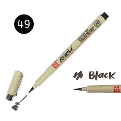 Marker tip pensulă Sakura Pigma Brush  - black