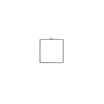 Placă de sticlă   cu ramă  de plumb, pătrată  - 8x8 cm