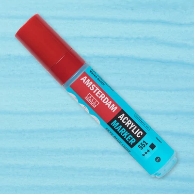 Talens Amsterdam marker acrilic, L - 551, sky blue light