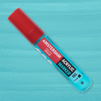 Talens Amsterdam marker acrilic, L - 661, turquoise green