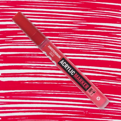 Talens Amsterdam marker acrilic, M - 399, naphtol red deep