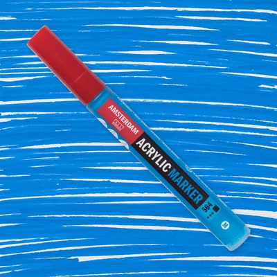 Talens Amsterdam marker acrilic, M - 564, brillant blue