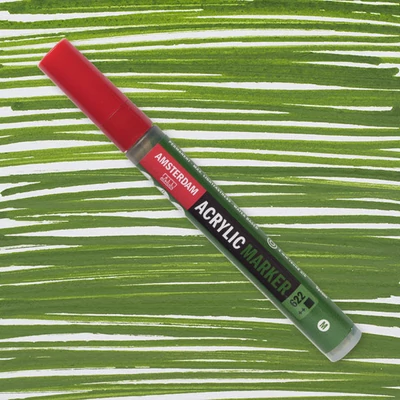 Talens Amsterdam marker acrilic, M - 622, olive green deep
