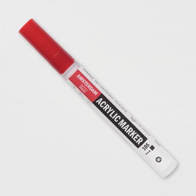 Talens Amsterdam akril filctoll, M, 105 - titanium white