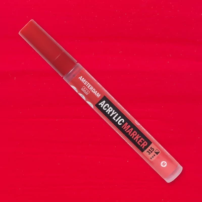 Talens Amsterdam marker acrilic, M - 315, pyrrole red