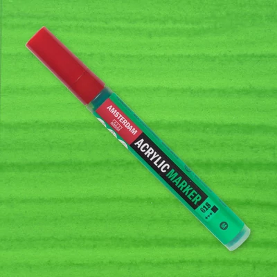 Talens Amsterdam akril filctoll, M, 618 - permanent green light