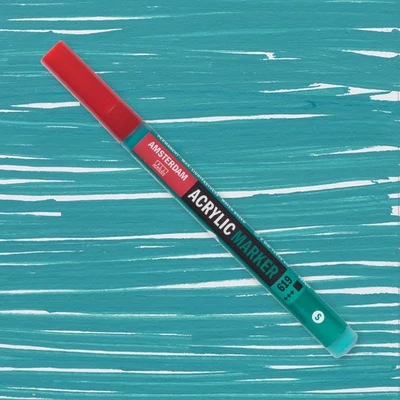 Talens Amsterdam akril filctoll, S, 619 - permanent green deep