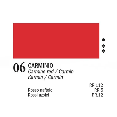 APA Color vopsea acrilică, 150 ml - 06, carmine red