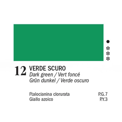 APA Color vopsea acrilică, 150 ml - 12, dark green