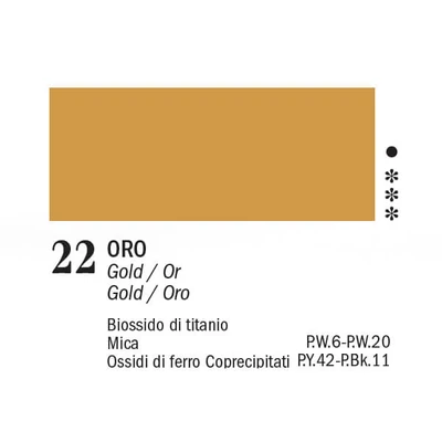 APA Color vopsea acrilică, 150 ml - 22, gold