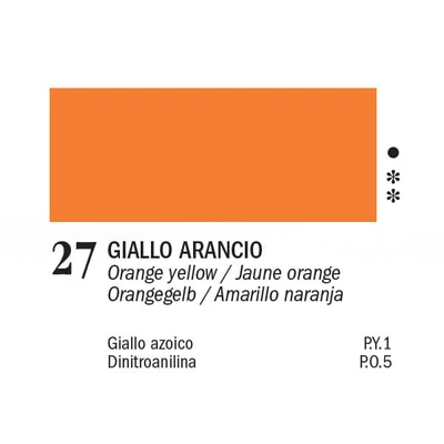 APA Color vopsea acrilică, 150 ml - 27, orange yellow