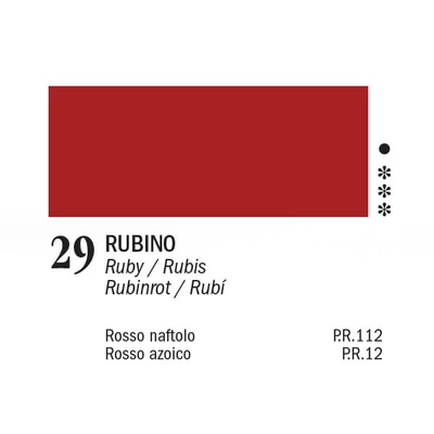 APA Color vopsea acrilică, 150 ml - 29, ruby
