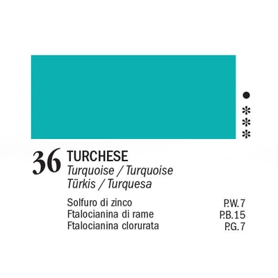 APA Color vopsea acrilică, 150 ml - 36, turquoise blue