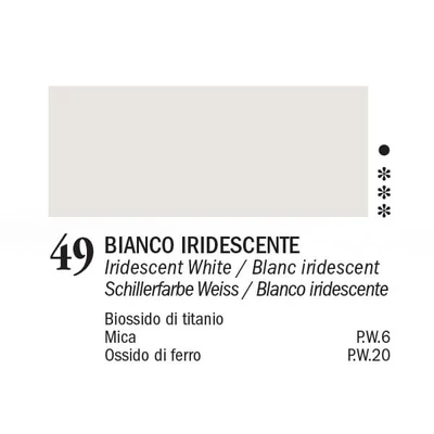 APA Color vopsea acrilică, 150 ml - 49, iridescent white