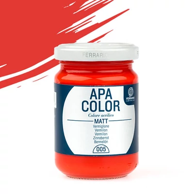 APA Color vopsea acrilică, 150 ml - 05, vermilion