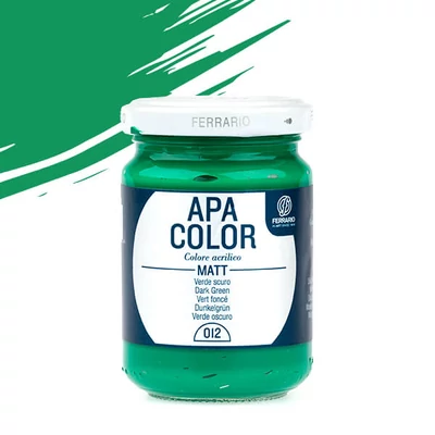 APA Color vopsea acrilică, 150 ml - 12, dark green