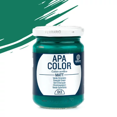 APA Color vopsea acrilică, 150 ml - 13, emerald green