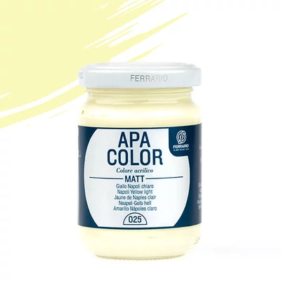 APA Color vopsea acrilică, 150 ml - 25, naples yellow light