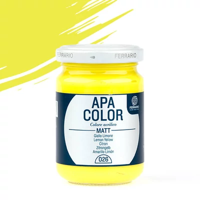 APA Color vopsea acrilică, 150 ml - 26, lemon yellow